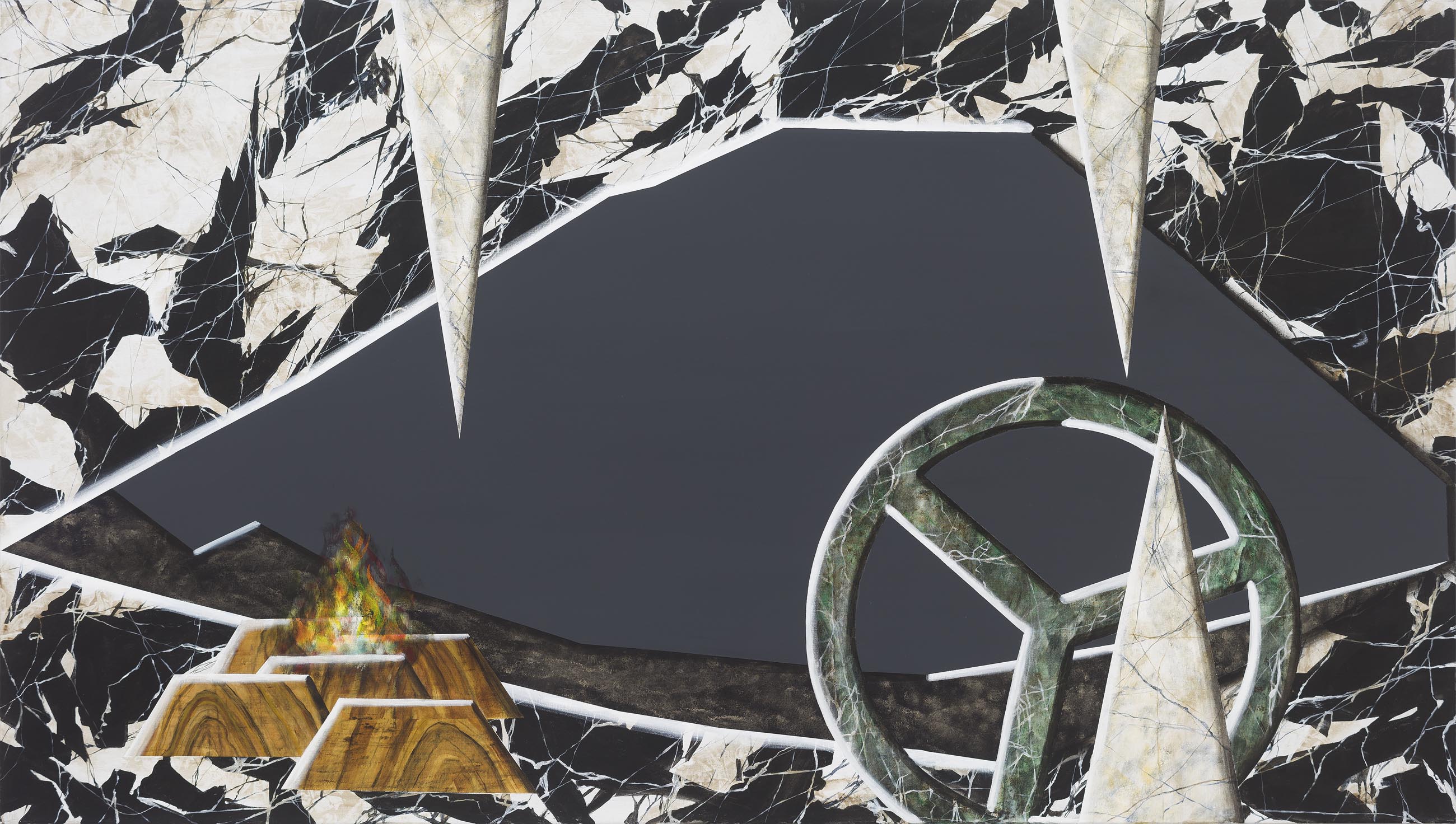 Cave Paintings – II (Fireplace)