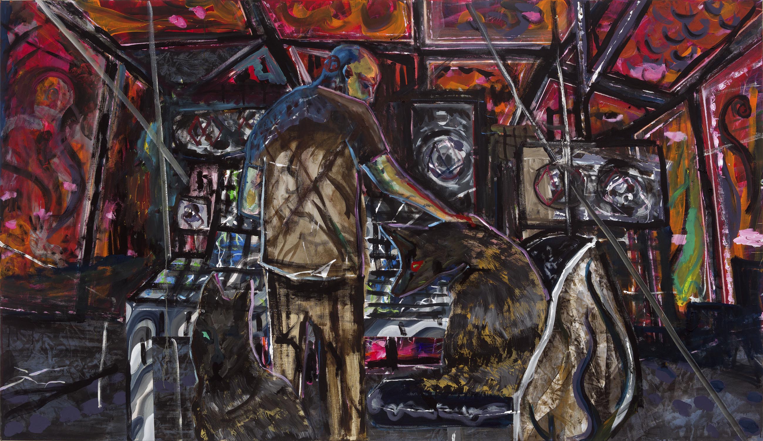 Rave Paintings – Hunde, Bernhard Holaschke