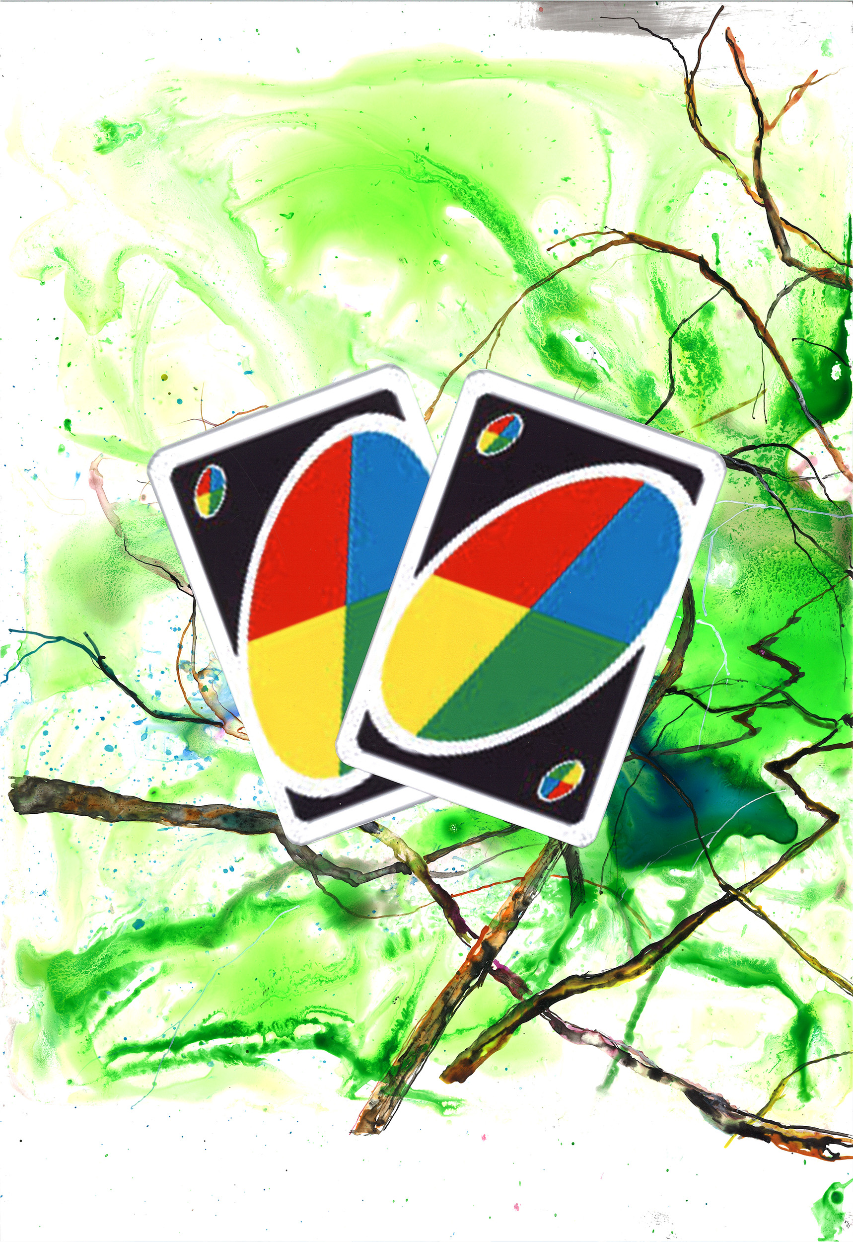 Bernhard Holaschke, collage, ink, drawing