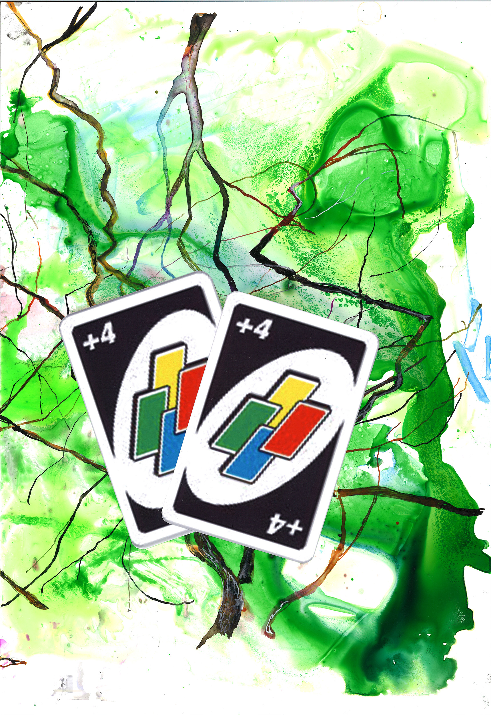 Bernhard Holaschke, collage, ink, drawing