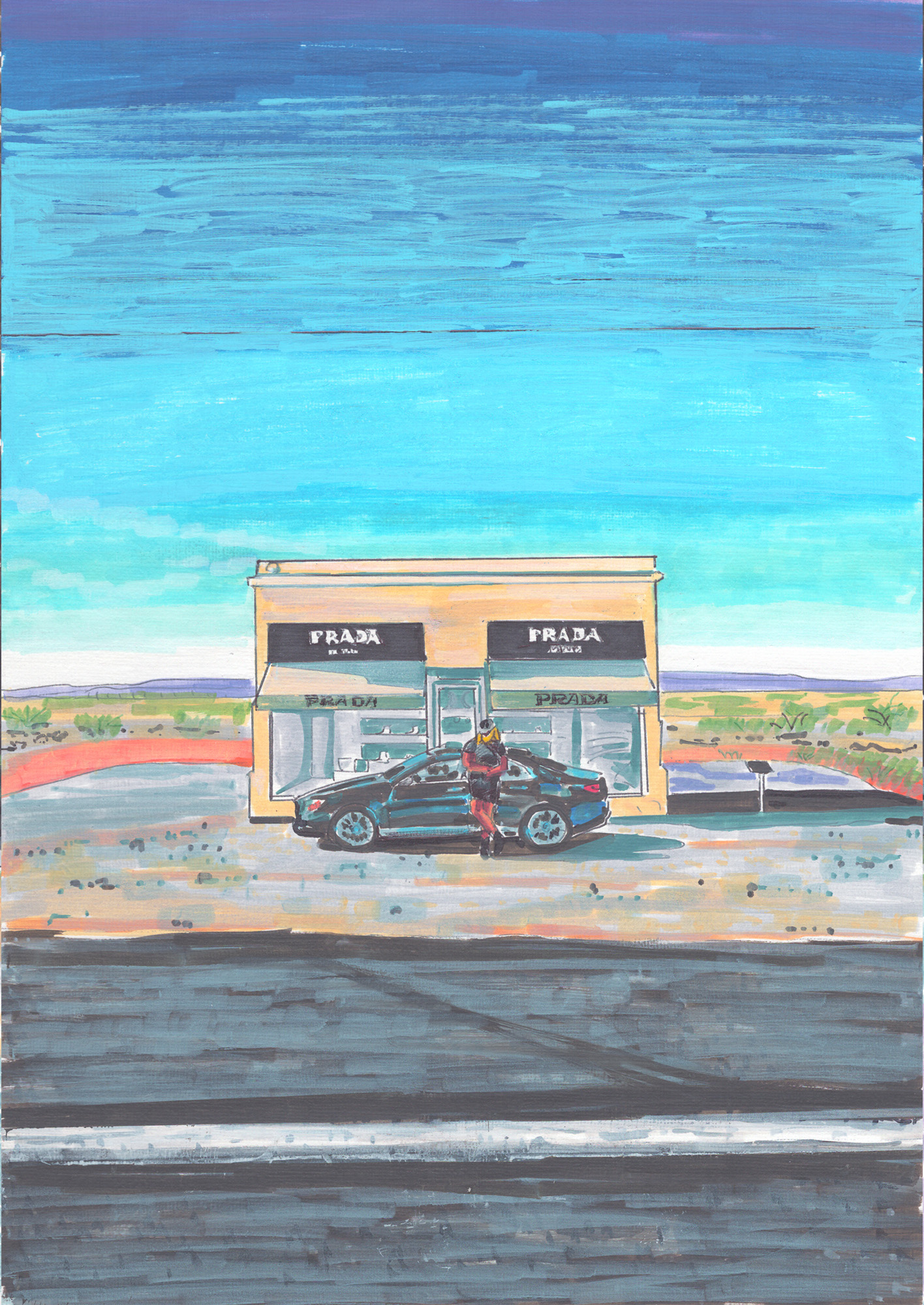 Bernhard Holaschke, drawing