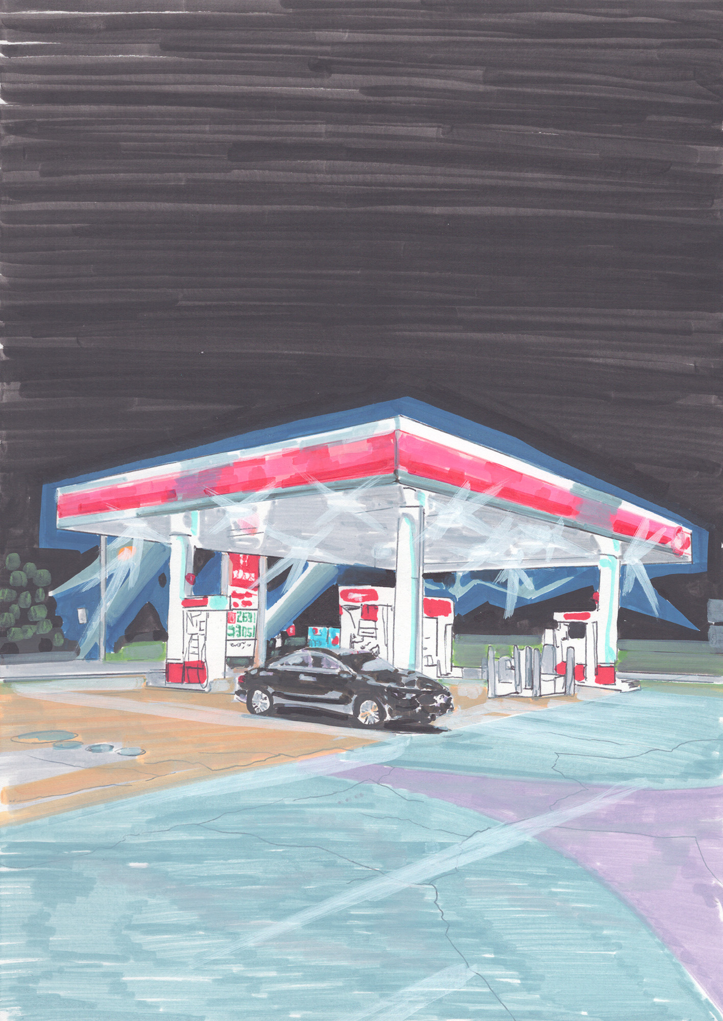 Bernhard Holaschke, drawing