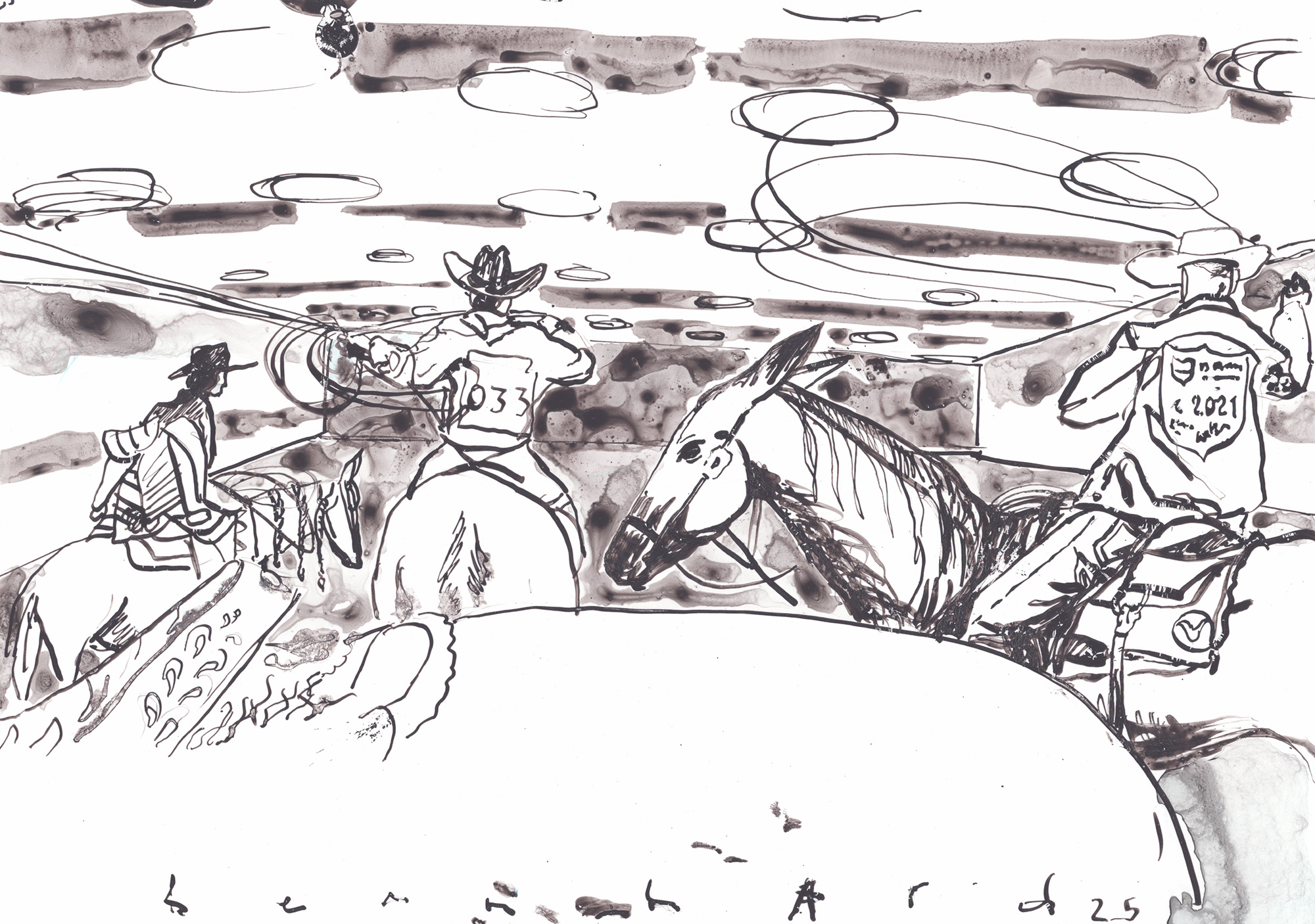 drawing paper Bernhard Holaschke