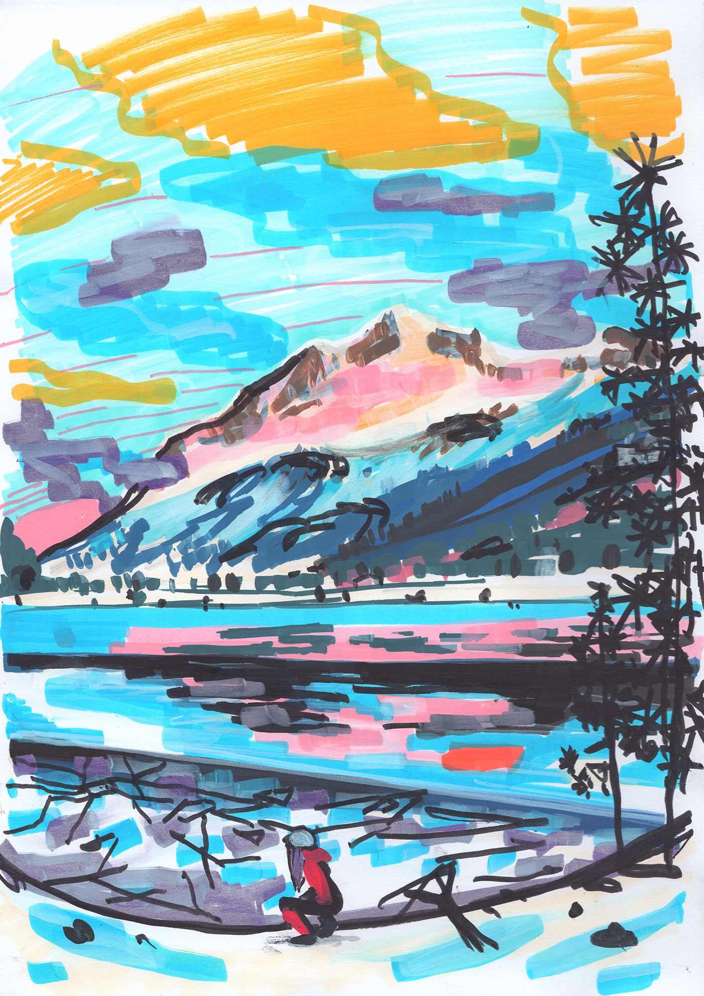 Bernhard Holaschke, drawing